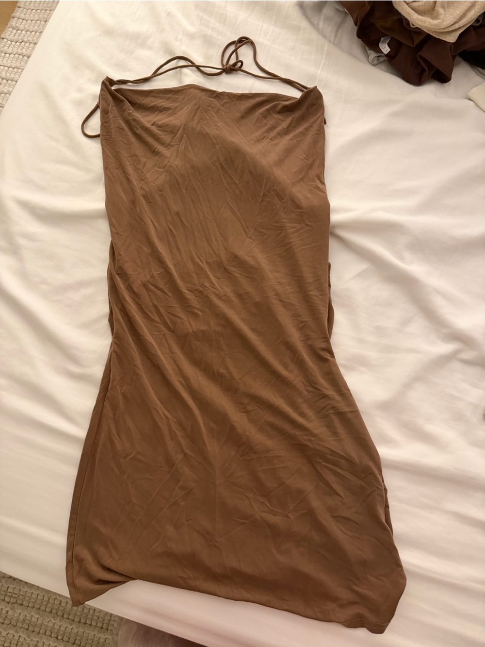 Men's Brown Drawstring Casual Pants